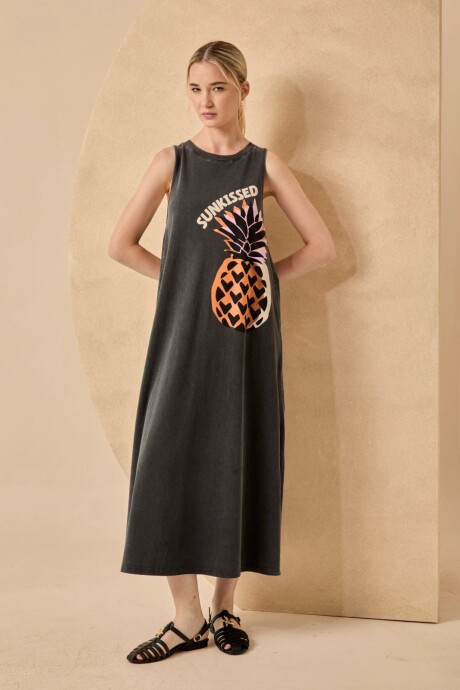 VESTIDO PINEAPPLE NEGRO
