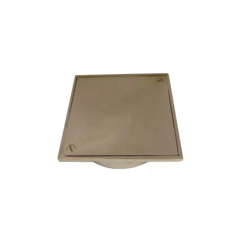 Rejilla bronce cromada con base lisa 10x10 cm Rejilla Bronce Cromada Con Base Lisa 10x10 Cm