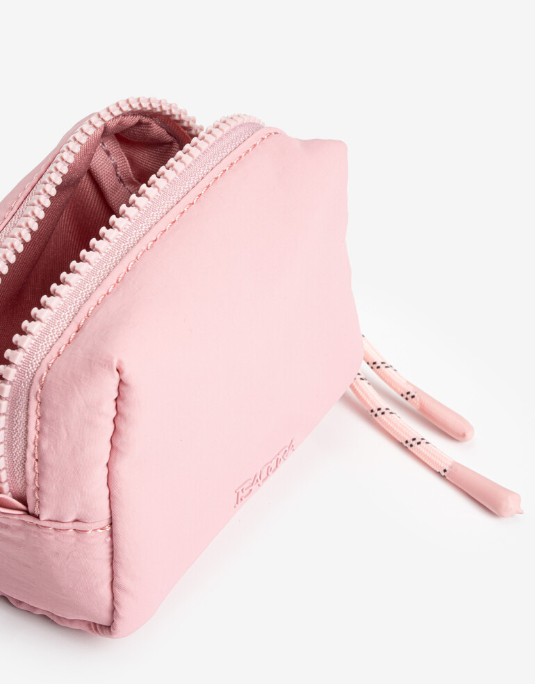 Monederos Nylon Monedero De Material Reciclado Con Cierre De Cremallera - Rosa Chicle