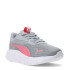 Championes Infantiles Puma Flexfocus Modern Gris - Rosa