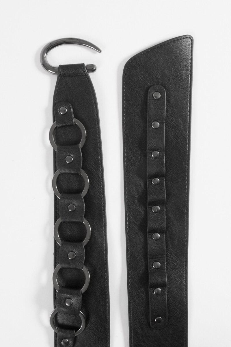 Cinturón ojalillos negro