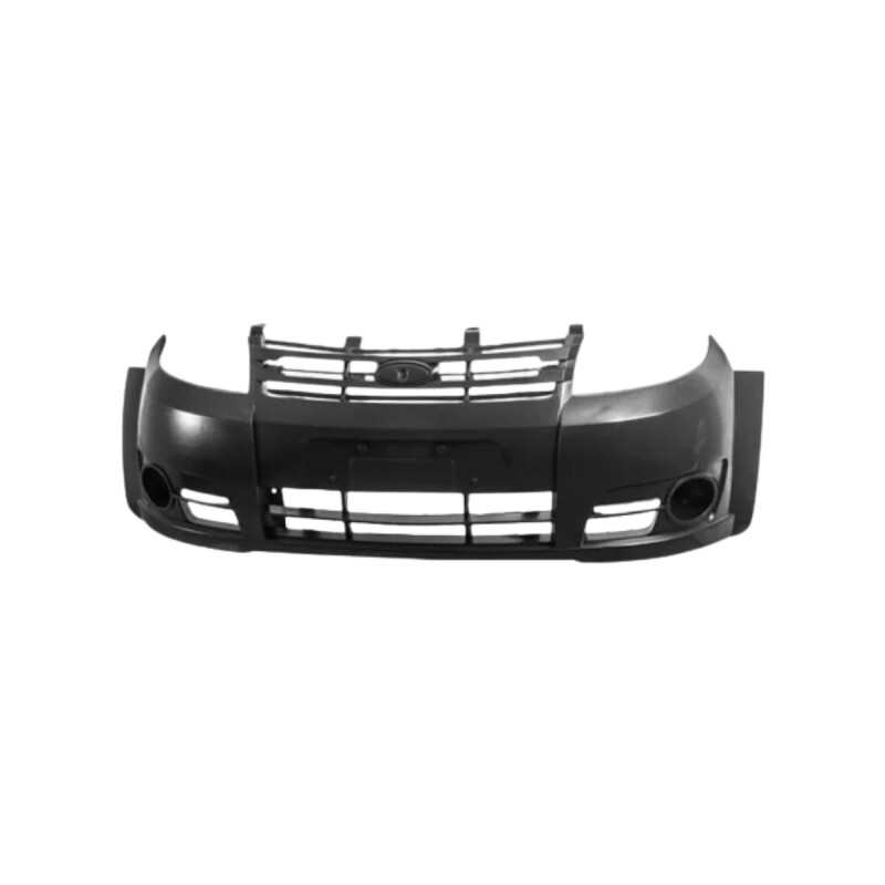 PARAGOLPE DELANTERO NEGRO LISO CON CARETA Paragolpe Delantero Negro Liso Con Careta