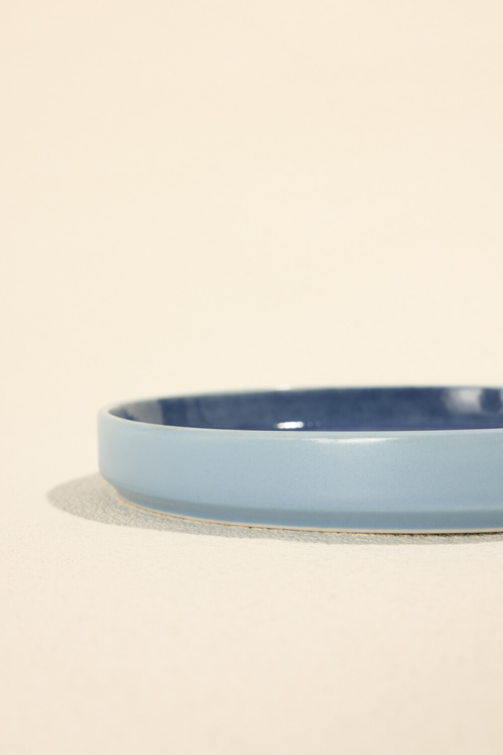 Plato Postre Wave Color Unico
