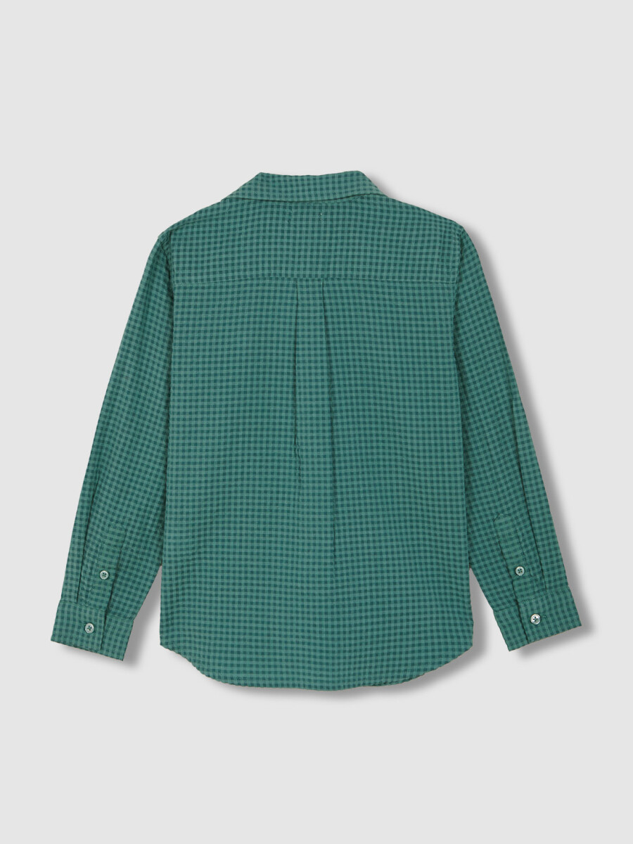 Camisa De Cuadro Vichy Verde