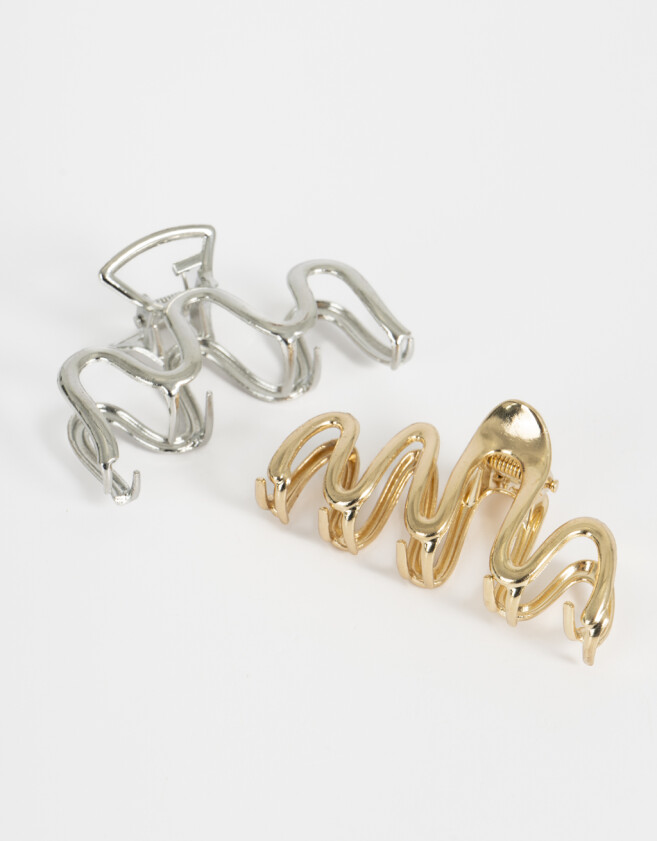 Broches Sets Metallic Set De Broches - Combinacion Bicolor