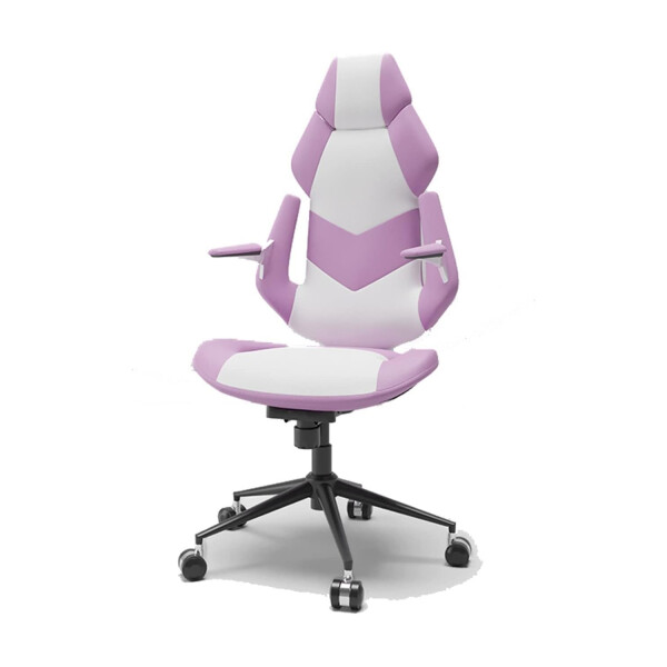 Silla De Oficina Reclinable Con Apoya Brazos (violeta/blanco) SILLA GAMER PL VIOLETA/BLANCO
