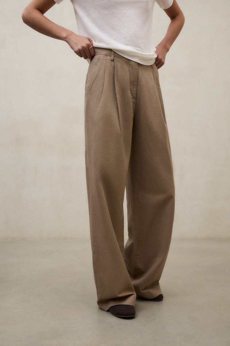 PANTALÓN DE LINO MIEL 