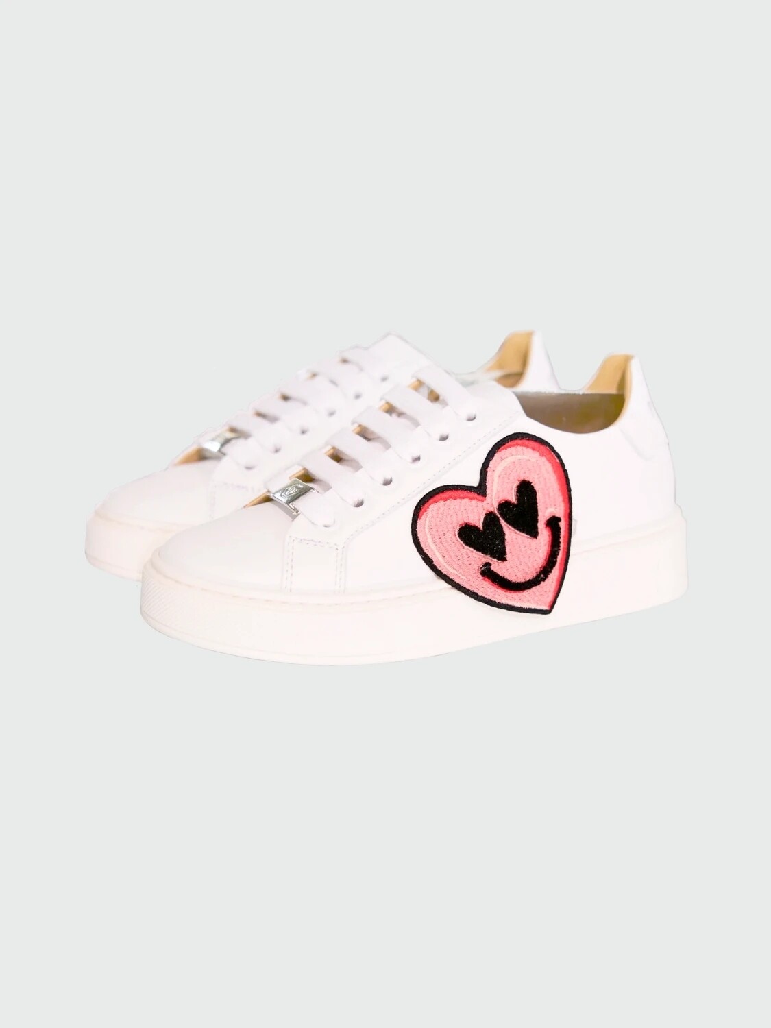 PHILIPP PLEIN - zapatillas amarillas Smile con strass Estampado