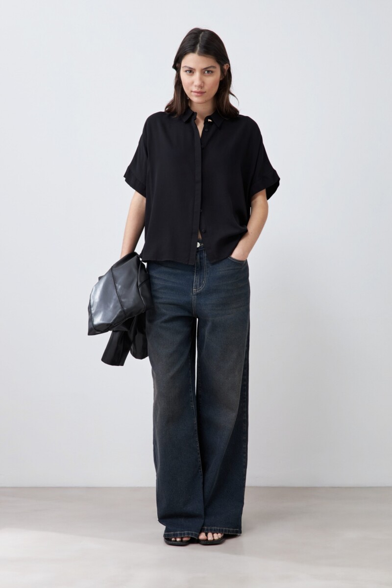 Camisa manga corta - negro 