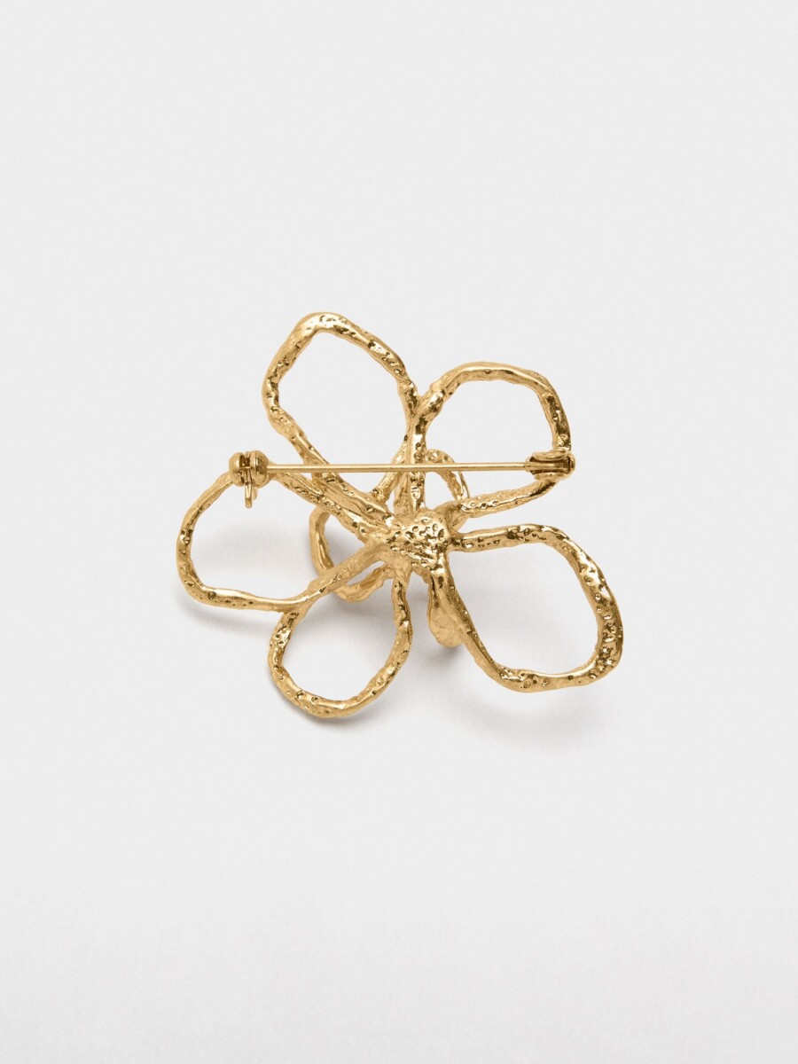 Broche Flor dorado