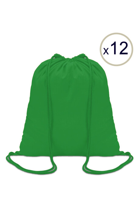 Bolsa Mochila x 12 unidades Verde