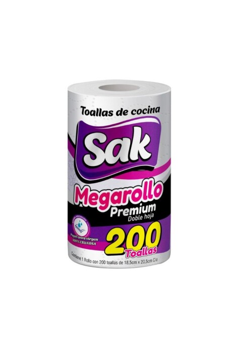 Maxi rollo de cocina doble hoja Sak - 200 toallas Maxi rollo de cocina doble hoja Sak - 200 toallas