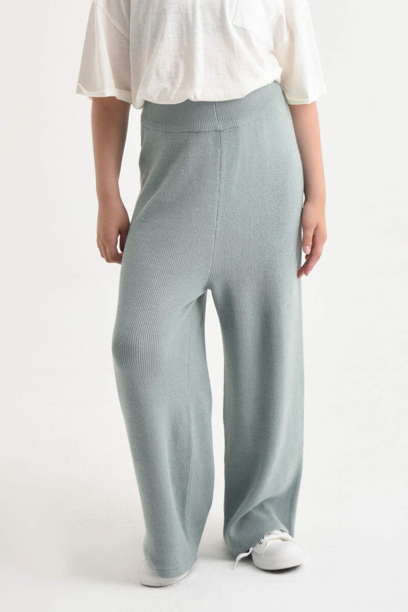 Pantalón moda tejido Verde