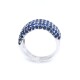 Anillo en oro 18k blanco y zafiros Anillo en oro 18k blanco y zafiros