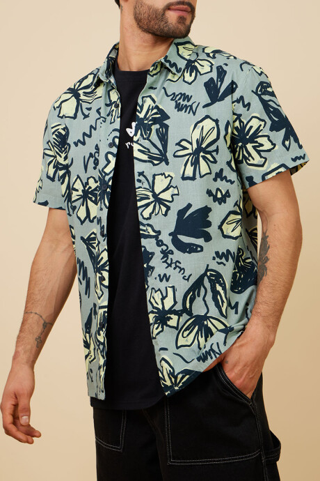 CAMISA JOLT RUSTY Verde