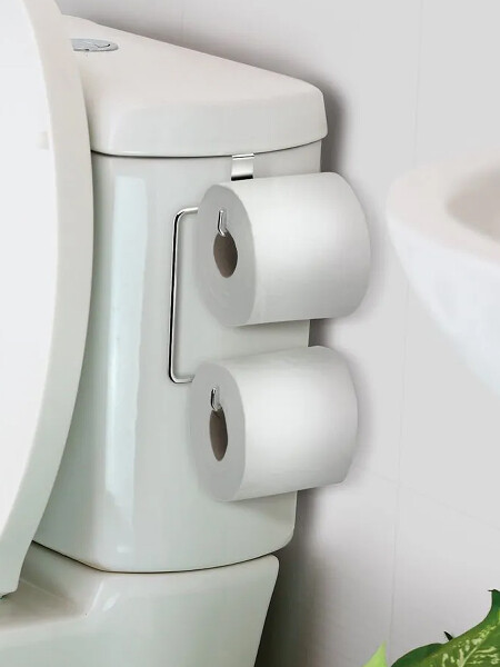 SOPORTE PARA PAPEL HIGIENICO PLATEADO