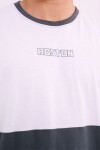 Remera oversize estampada Azul