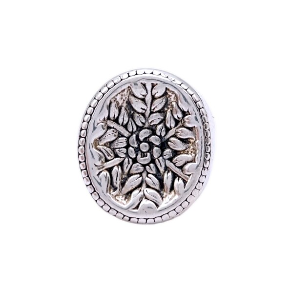 Anillo Flor-Plata 925 Inflada-Sin Piedra-AN3127 sinpiedra
