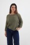 Sweater calado VERDE OLIVA