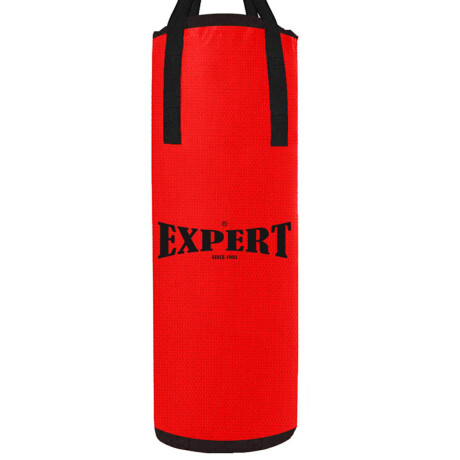 Bolsa de Boxeo Expert Completa C/ Relleno y Agarres Rojo