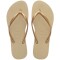 Sandalias Havaianas Slim Mujer Gris Arena/Dorado Claro