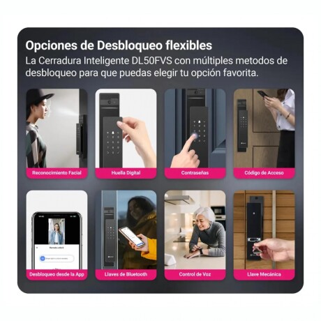 Cerradura Inteligente EZVIZ DL50FVS Plus 5085 Con Reconocimiento Facial Cerradura Inteligente EZVIZ DL50FVS Plus 5085 Con Reconocimiento Facial