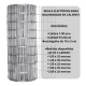 Tejido Malla Electrosoldada Galvanizada Rollo 1.80m X 25 Mt Gris