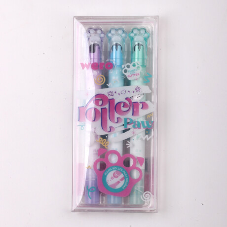 MARCADORES ROLLER PAW CON BRILLANTINA X3 001