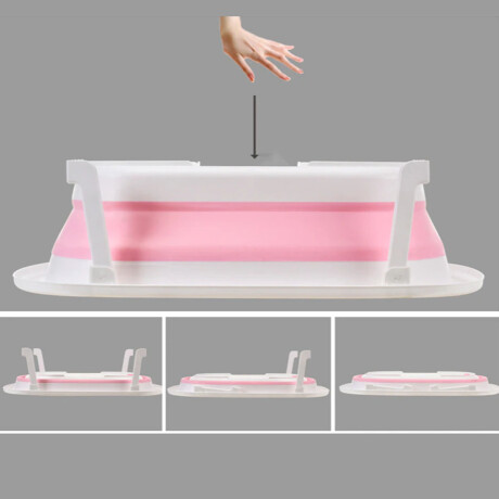 Set Baño Bebé con Bañera Plegable + Juego Dinosaurio de Agua Celeste