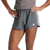 Short Mujer Adidas Training Pacer Gris Oscuro-Blanco