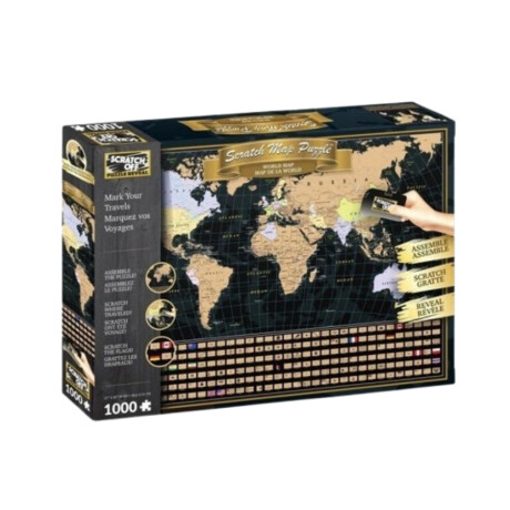 Mapamundi puzzle raspable - 1000 piezas Mapamundi puzzle raspable - 1000 piezas