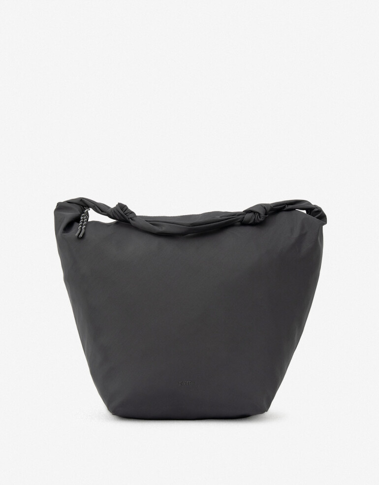 Saca Nylon Cartera Saca En Material Reciclado - Negro