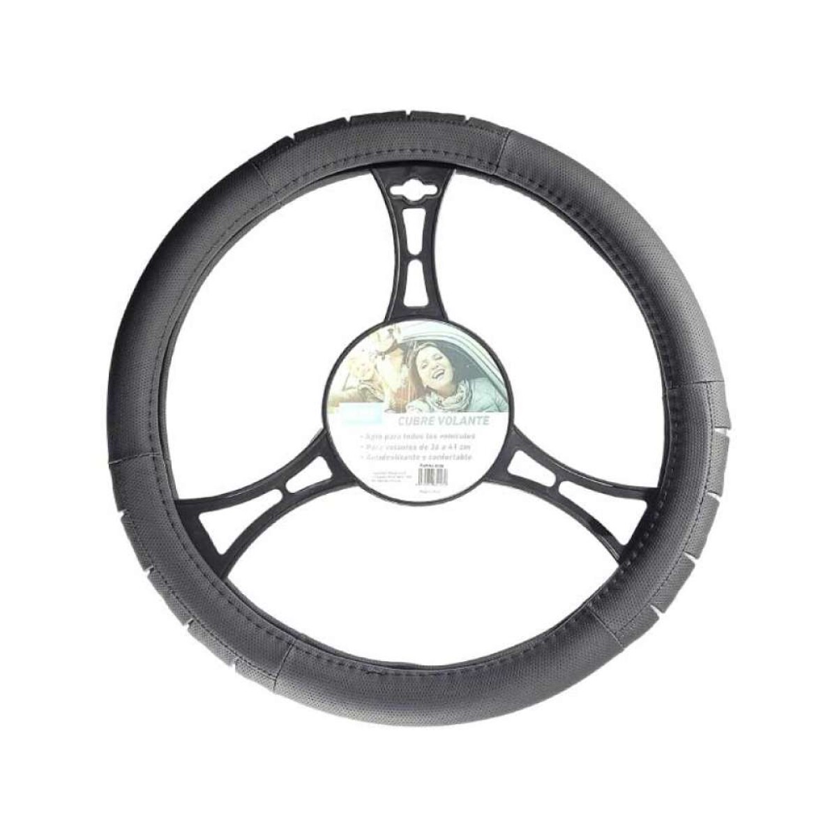 Cubre Volante Auto Funda Protector Universal - Negro 