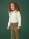 Jersey Cuello Flores Crudo