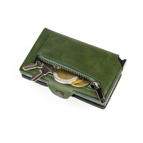 Billetera Baleine Kansas Zipper Full Verde
