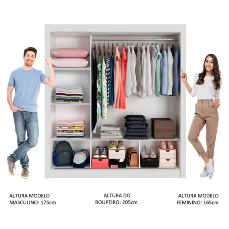 Ropero Placard 3 Puertas Corredizas 1 Espejo Monaco Negro