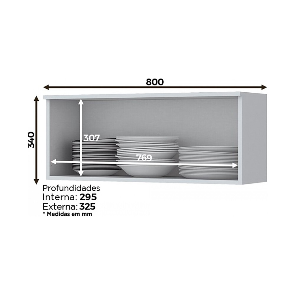 AEREO BASC 80 CM MDF BLANCO AMERICANA