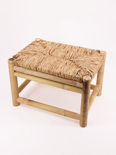 BANQUETA BAMBU CON ASIENTO NATURAL