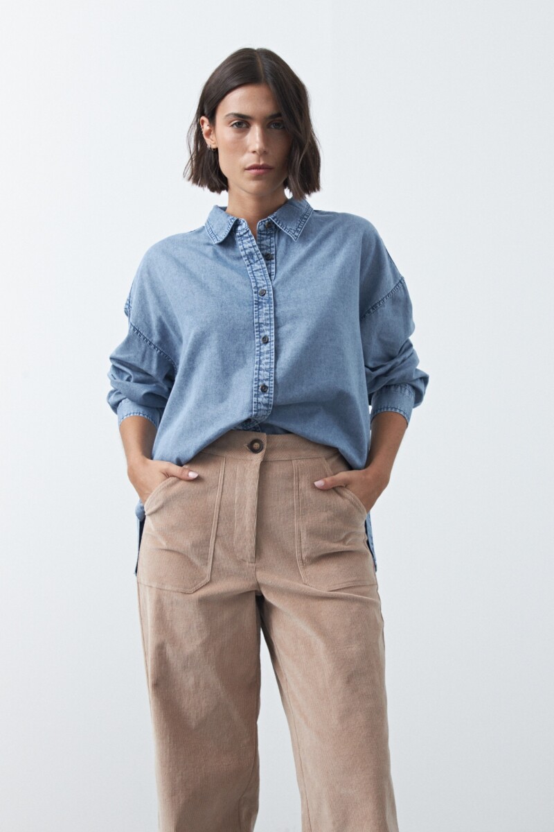 CAMISA OPALITA Azul Lavado