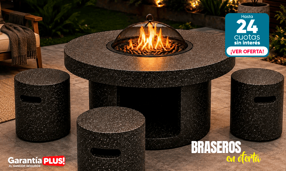 ¡Braseros para todos los gustos, en oferta!