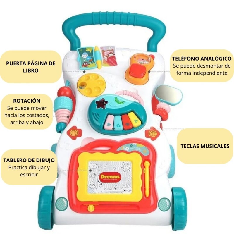 Caminador Bebe Andador Infantil Primeros Pasos Interactivo Caminador Bebe Andador Infantil Primeros Pasos Interactivo
