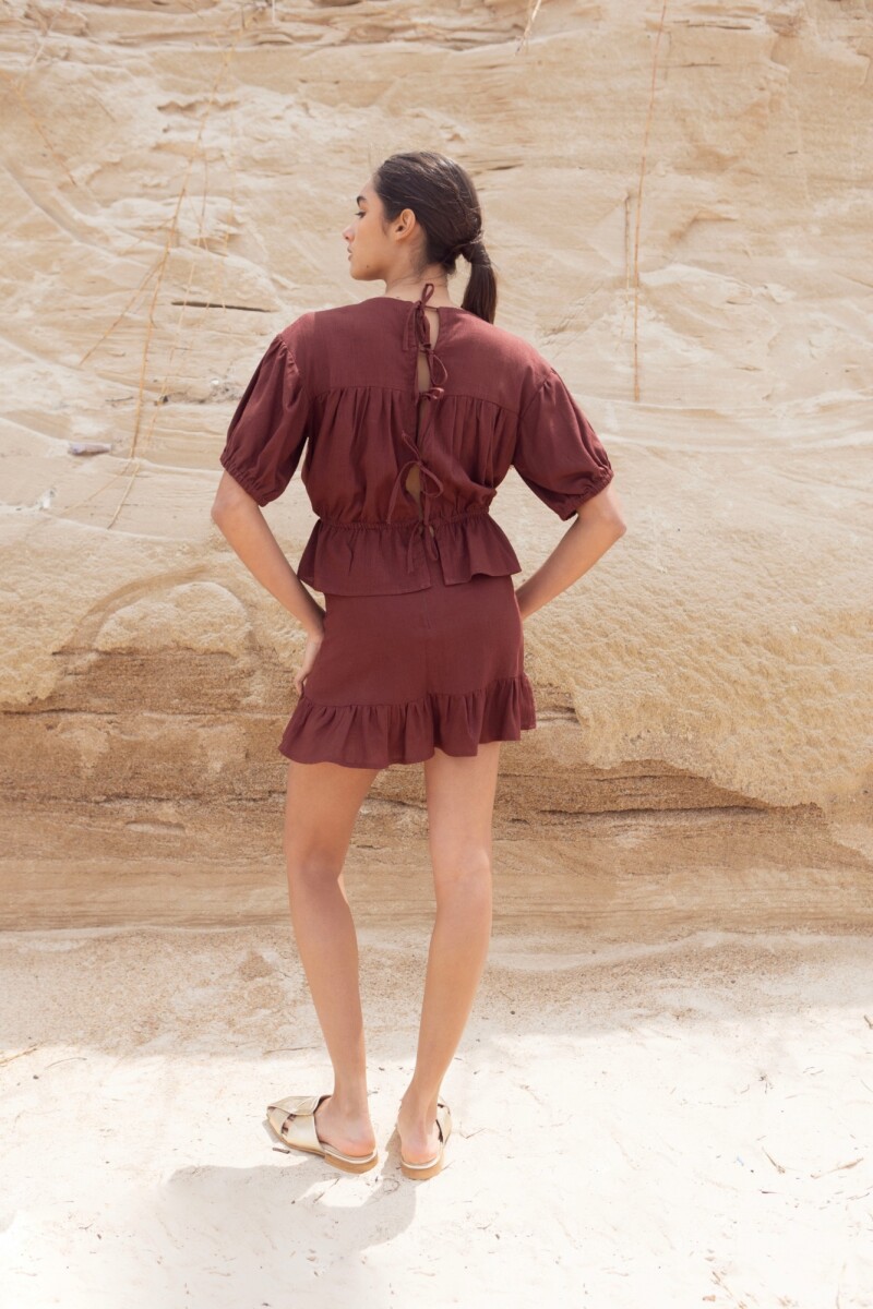 BLUSA OCTOPUS Chocolate