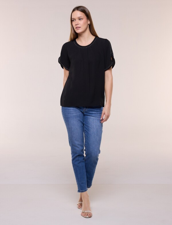 Blusa Det Tachas NEGRO