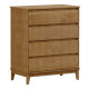 Comoda, Cajonera PRATA 4 Cajones color FREIJO Comoda, Cajonera PRATA 4 Cajones color FREIJO