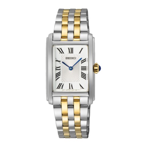 Reloj Seiko SWR087P1 para dama con correa de acero Dorado