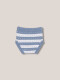 Pantalon De Punto De Rayas Azul Talco