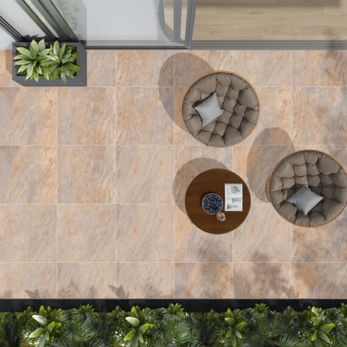 PISO ELEVADO PORCELANATO 60X60CM ANTIDESLIZANTE BEIGE GAMAS DE BEIGE