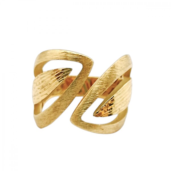 Anillo Hojas ancho-Oro 18k-Sin Piedra-AN9533 sinpiedra