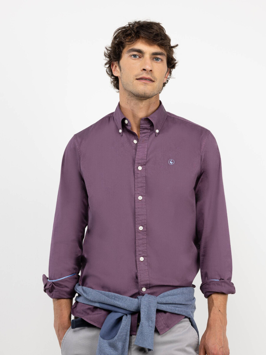 Camisa Garment Dyed El Ganso - Morado 