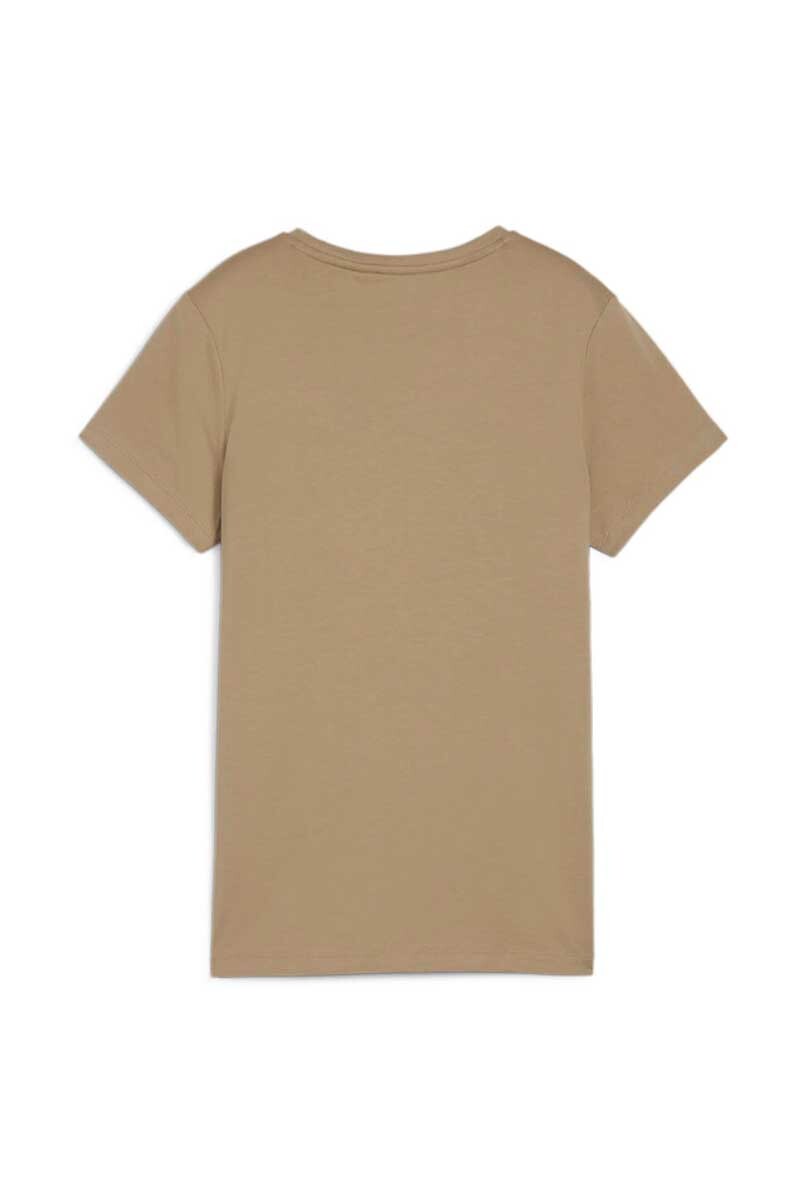 REMERA MUJER PUMA ESS+ EMBROLDERY TEE Beige